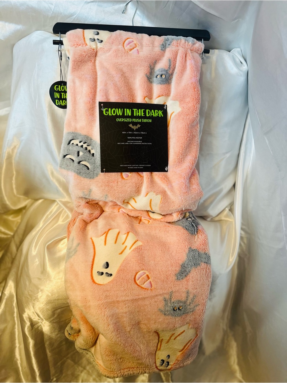 Glow-in-the-Dark Oversized Throw- Cozy Blanket